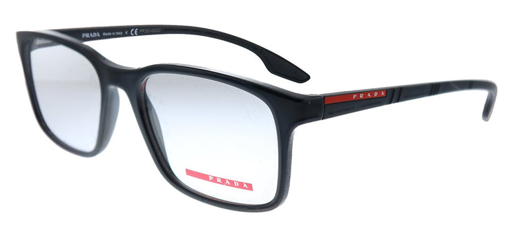 Prada Linea Rossa Lifestyle PS 01LV 1AB1O1 Rectangle Plastic Black Eyeglasses with Demo Lens