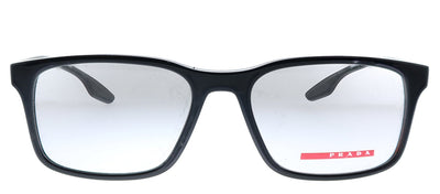 Prada Linea Rossa Lifestyle PS 01LV 1AB1O1 Rectangle Plastic Black Eyeglasses with Demo Lens