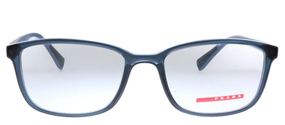 Prada Linea Rossa Lifestyle PS 04IV CZH1O1 Rectangle Plastic Blue Eyeglasses with Demo Lens