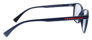 Prada Linea Rossa Lifestyle PS 04IV TFY1O1 Rectangle Plastic Blue Eyeglasses with Demo Lens