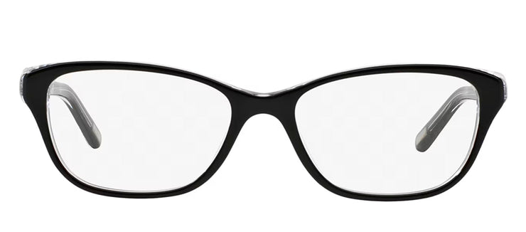 Ralph Lauren RA 7020 541 Cat-Eye Plastic Black Eyeglasses with Logo Stamped Demo Lens
