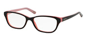 Ralph Lauren RA 7020 599 Cat-Eye Plastic Havana Eyeglasses with Logo Stamped Demo Lens