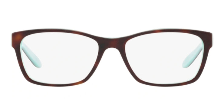 Ralph Lauren RA 7039 601 Square Plastic Havana Eyeglasses with Logo Stamped Demo Lens