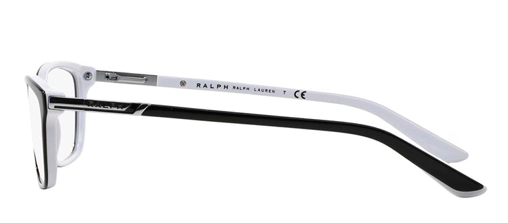 Ralph Lauren RA 7044 1139 Cat-Eye Plastic Black Eyeglasses with Logo Stamped Demo Lens
