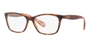 Ralph Lauren RA 7071 502 Cat-Eye Plastic Havana Eyeglasses with Logo Stamped Demo Lens