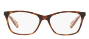 Ralph Lauren RA 7071 502 Cat-Eye Plastic Havana Eyeglasses with Logo Stamped Demo Lens