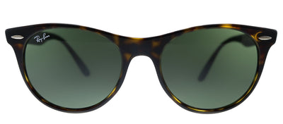Ray-Ban Wayfarer II RB 2185 902/31 Wayfarer Plastic Havana Sunglasses with Green Lens