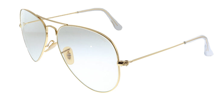 Ray-Ban RB 3025 001/5F Aviator Metal Gold Sunglasses with Grey Photochromatic Lens