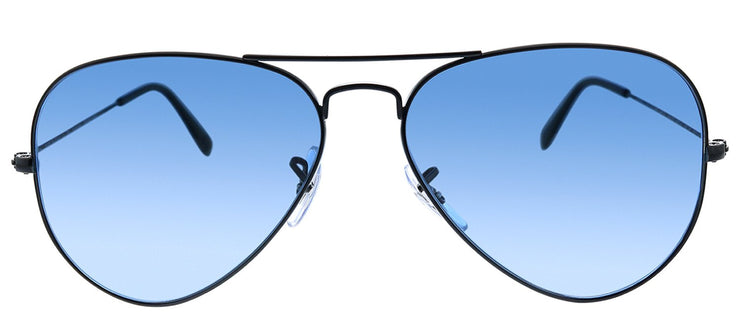 Ray-Ban RB 3025 002/S2 Aviator Metal Black Sunglasses with Blue Crystal Polar Chromance Lens