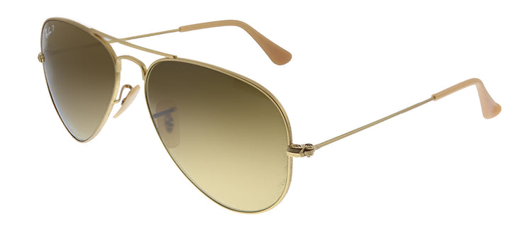 Ray-Ban RB 3025 112/M2 Aviator Metal Gold Sunglasses with Brown Gradient Lens