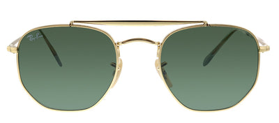Ray-Ban RB 3648 001 Aviator Metal Gold Sunglasses with Green Lens