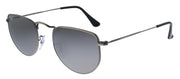 Ray-Ban ELON RB 3958 9229B1 Geometric Metal Gunmetal Sunglasses with Grey Lens