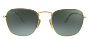 Ray-Ban FRANK RB 8157 921658 Square Metal Gold Sunglasses with Green Polarized Lens