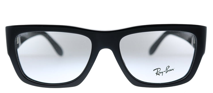 Ray-Ban Nomad Wayfarer RX 5487 2000 Square Plastic Black Eyeglasses with Demo Lens