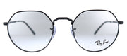 Ray-Ban Jack RX 6465 2509 Geometric Metal Black Eyeglasses with Demo Lens