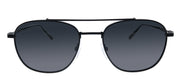 Salvatore Ferragamo SF 200S 002 Aviator Metal Black Sunglasses with Grey Lens