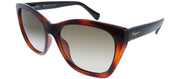 Salvatore Ferragamo SF 957S 214 Cat-Eye Plastic Tortoise Sunglasses with Brown Lens