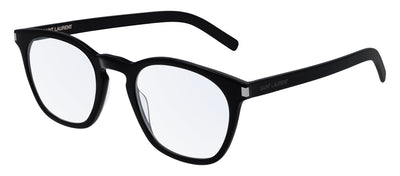Saint Laurent SL 30 001 Square Acetate Black Eyeglasses with Demo Lens