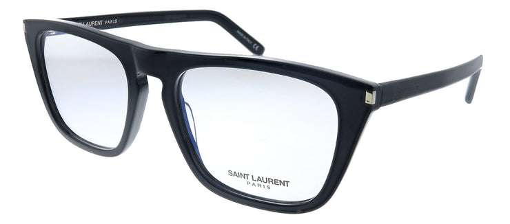 Saint Laurent SL 343 003 Rectangle Acetate Black Eyeglasses with Demo Lens