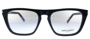 Saint Laurent SL 343 003 Rectangle Acetate Black Eyeglasses with Demo Lens