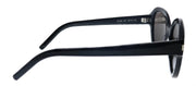 Saint Laurent SL 400 001 Oval Acetate Black Sunglasses with Black Lens
