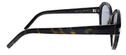 Saint Laurent SL 400 002 Oval Acetate Havana Sunglasses with Grey Gradient Lens