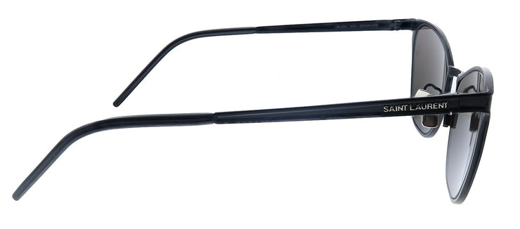 Saint Laurent SL 409 002 Cat-Eye Metal Black Sunglasses with Black Lens