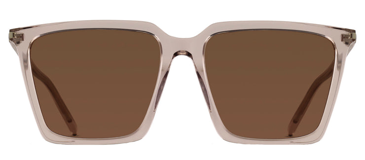 Saint Laurent SL 474S 3 Square Plastic Clear Sunglasses with Brown Lens