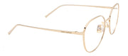 Saint Laurent SL 484O 3 Geometric Metal Gold Eyeglasses with Logo Stamped Demo Lenses