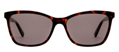 Saint Laurent SL 502S 2 Cat-Eye Plastic Havana Sunglasses with Smoke Lens