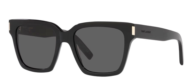 Saint Laurent SL 507S 1 Square Plastic Black Sunglasses with Grey Lens