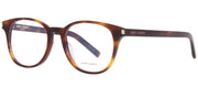 Saint Laurent SL 523O 5 Round Plastic Havana Eyeglasses with Logo Stamped Demo Lenses
