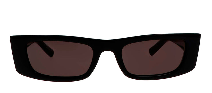 Saint Laurent SL 553S 001 Rectangle Plastic Black Sunglasses with Grey Lens