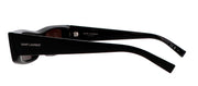 Saint Laurent SL 553S 001 Rectangle Plastic Black Sunglasses with Grey Lens