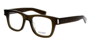 Saint Laurent SL 564 OPT 003 Square Plastic Green Eyeglasses with Clear Lens