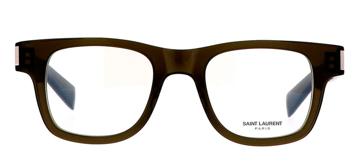 Saint Laurent SL 564 OPT 003 Square Plastic Green Eyeglasses with Clear Lens