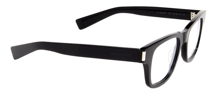 Saint Laurent SL 564 OPT 005 Square Plastic Black Eyeglasses with Clear Lens
