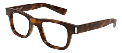 Saint Laurent SL 564 OPT 006 Square Plastic Havana Eyeglasses with Clear Lens