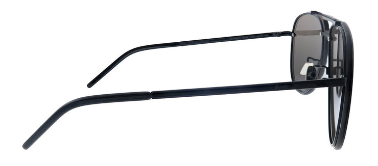 Saint Laurent MASK SL CLASSIC11 002 Aviator Metal Black Sunglasses with Black Lens