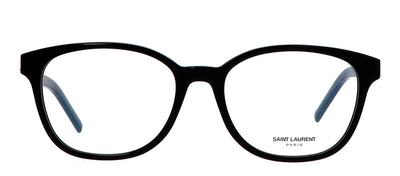 Saint Laurent SL M113O 001 Rectangle Plastic Black Eyeglasses with Clear Lens