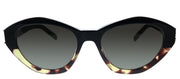 Saint Laurent SL M60 004 Cat-Eye Acetate Black Sunglasses with Black Polarized Lens