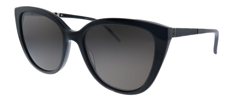 Saint Laurent SL M70 001 Cat-Eye Acetate Black Sunglasses with Black Lens