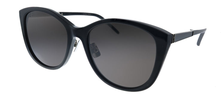 Saint Laurent SL M71/K 001 Cat-Eye Acetate Black Sunglasses with Black Lens
