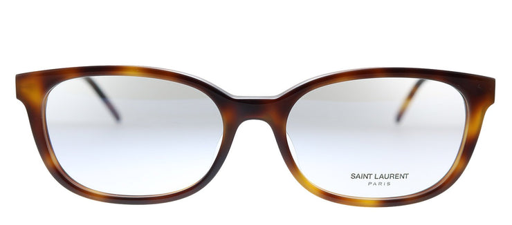 Saint Laurent SL M74/F 004 Rectangle Acetate Havana Eyeglasses with Demo Lens