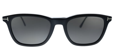 Tom Ford Arnaud-02 TF 625 01D Square Plastic Shiny Black Sunglasses with Grey Polarized Lens