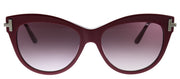 Tom Ford Kira TF 821 69T Cat-Eye Plastic Red Sunglasses with Red Gradient Lens