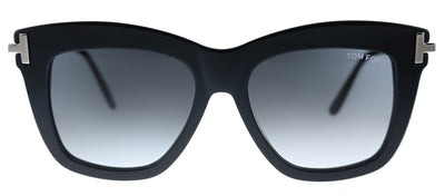 Tom Ford Dasha TF 822 01B Square Plastic Black Sunglasses with Grey Lens
