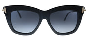Tom Ford Dasha TF 822 01D Square Plastic Black Sunglasses with Grey Polarized Lens