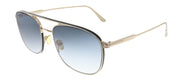 Tom Ford Jake TF 827 28B Aviator Metal Gold Sunglasses with Grey Gradient Lens
