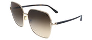 Tom Ford Claudia-02 TF 839 52F Geometric Metal Gold Sunglasses with Brown Lens